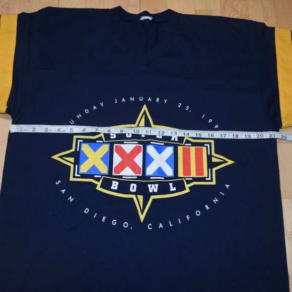 VINTAGE 1998 Superbowl XXXII SAN FRANCISCO Adult Sz L T-SHIRT - EXCELLENT - Picture 5 of 5